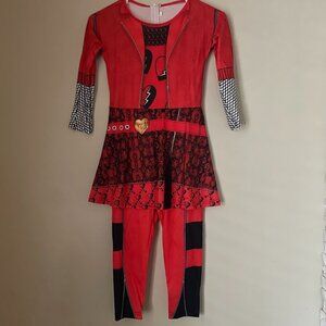 Girls Red Descendants Costume